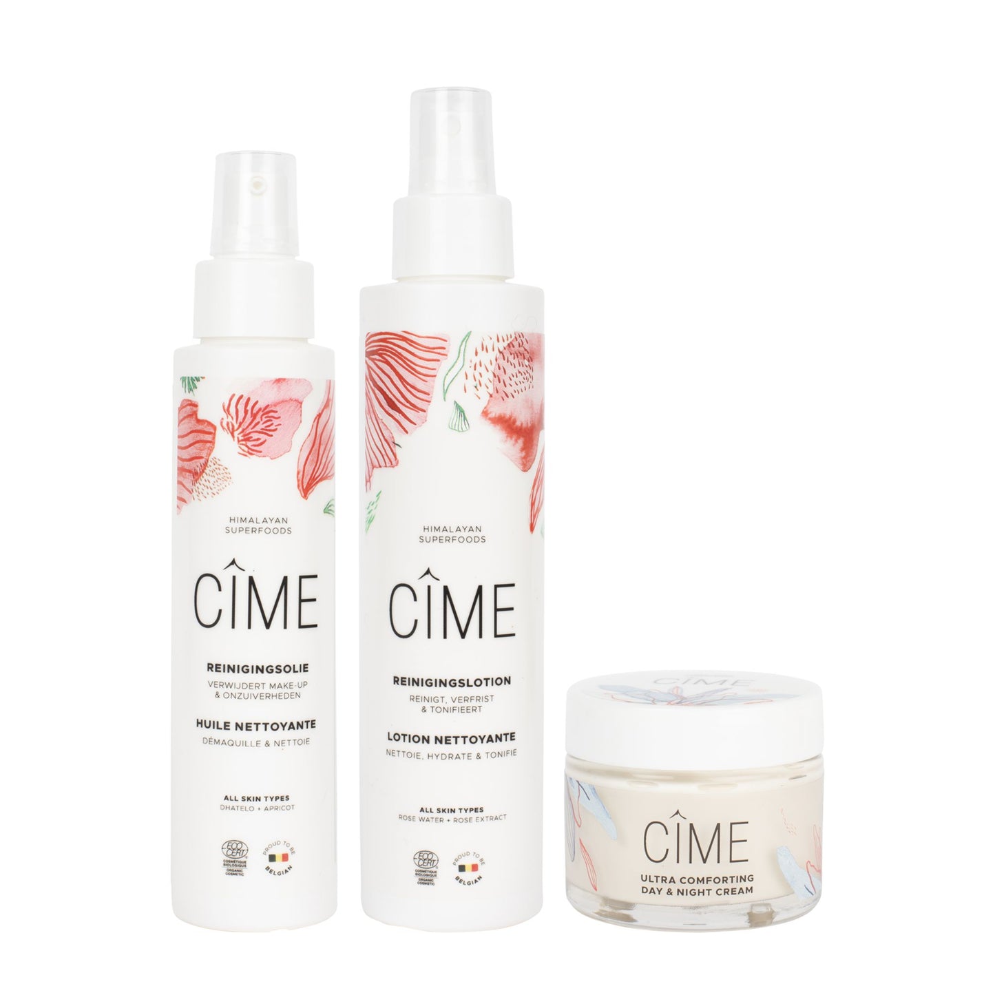 Cîme skincare routine for sensitive and/or dry skin