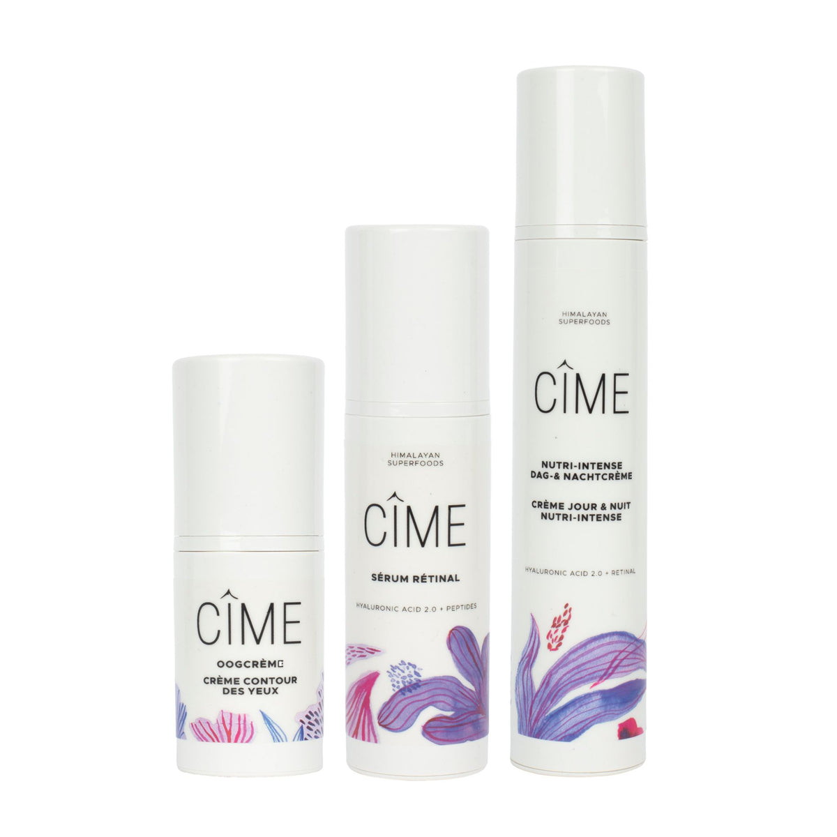 CÎME Honestly Aging routine – oogcrème, retinal serum en dag- en nachtcrème