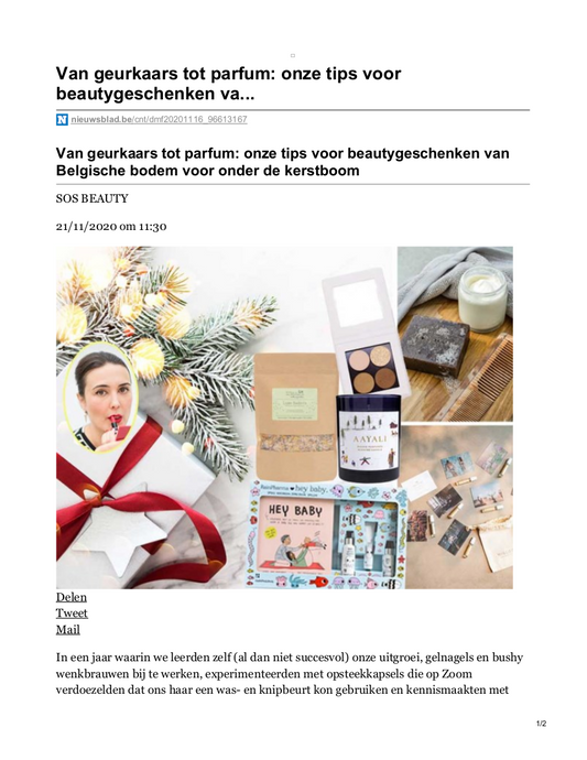 CÎME in het Nieuwsblad
