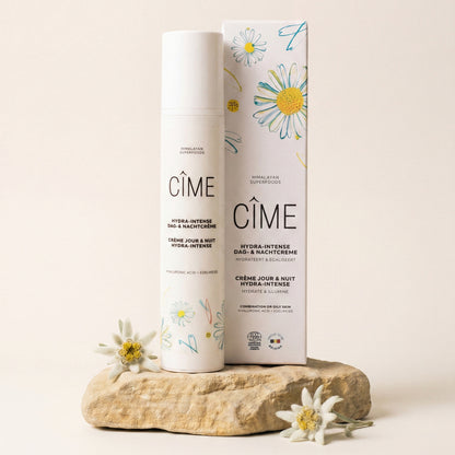 CÎME Hydra-Intense Day & Night Cream – lichte hydraterende dagcrème op steen