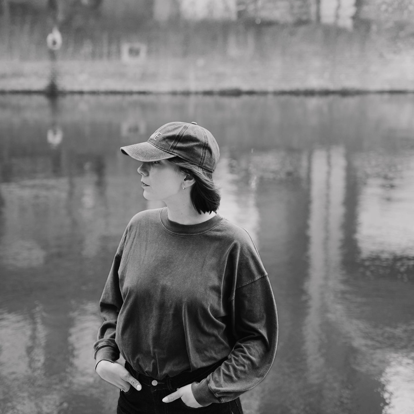 Person wearing the CÎME cap