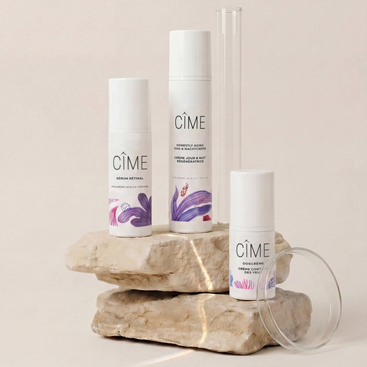 CÎME Honestly Aging Day & Night Cream, close-up van de verpakking